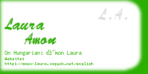 laura amon business card